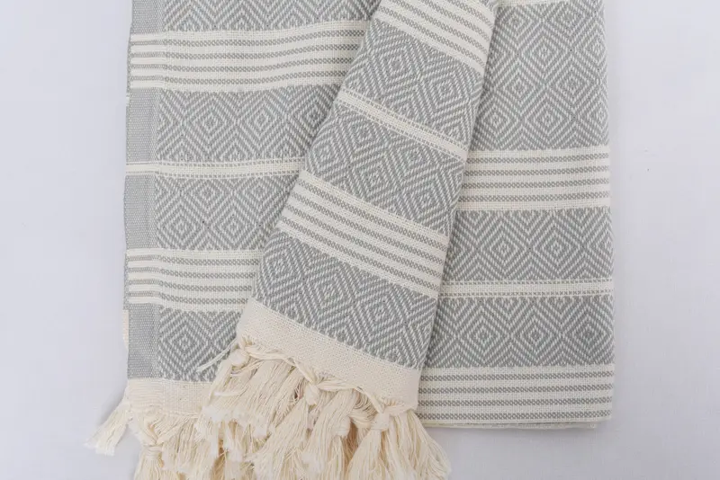 Personalized Wedding Gift, Best Beach Towel, 70x38 Cotton Diamond Towel, Gym Towel, Gift Boxes Towel, Friends Beach Towel, Organic Turkish towel - 8