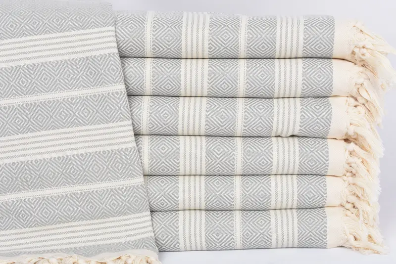 Personalized Wedding Gift, Best Beach Towel, 70x38 Cotton Diamond Towel, Gym Towel, Gift Boxes Towel, Friends Beach Towel, Organic Turkish towel - 1