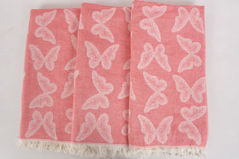 Soft towel, 68x36 Cotton Butterfly Pattern Towel, Custom Wedding Gift, Bridemaids Beach Towel, Cotton towel, Bride Gift, Beach Towel Personalized - 4