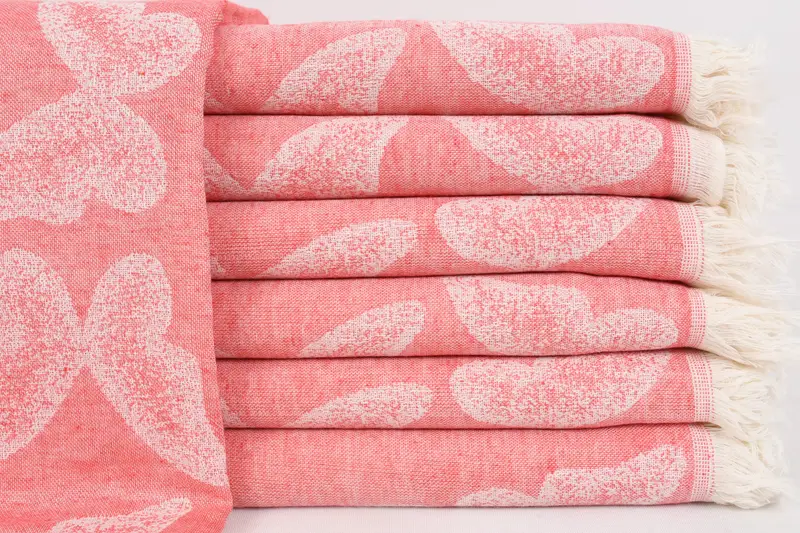 Soft towel, 68x36 Cotton Butterfly Pattern Towel, Custom Wedding Gift, Bridemaids Beach Towel, Cotton towel, Bride Gift, Beach Towel Personalized - 1