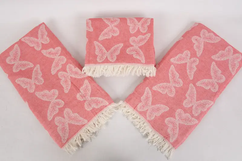Soft towel, 68x36 Cotton Butterfly Pattern Towel, Custom Wedding Gift, Bridemaids Beach Towel, Cotton towel, Bride Gift, Beach Towel Personalized - 8
