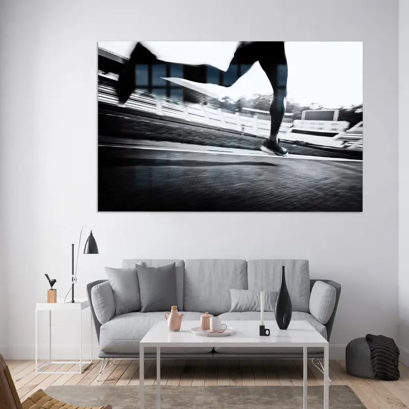 Vidrio impreso elegante: diseño moderno para entusiastas del gimnasio y el deporte