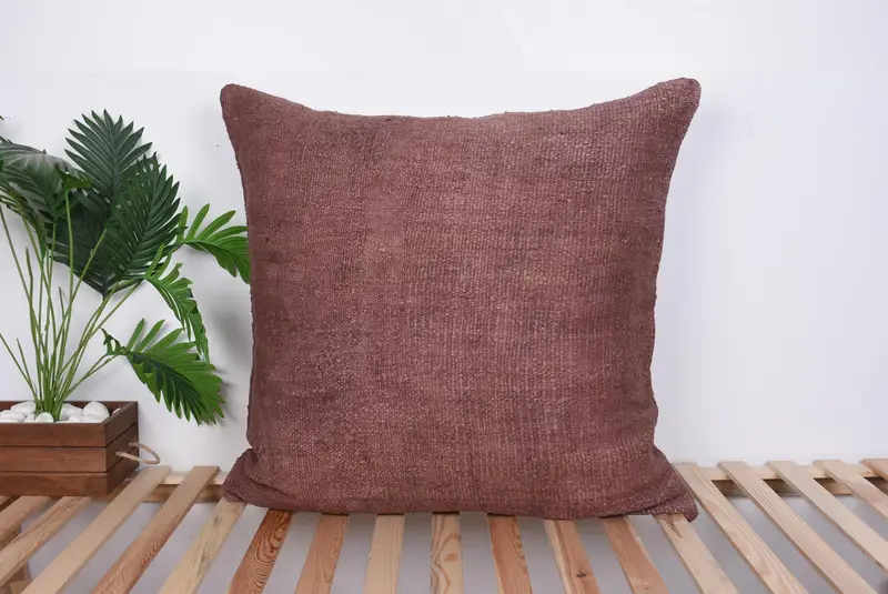 Neutral Cushion Cover, Kilim Pillow Cover, Turkish Kilim Pillow, 32x32 Purple Cushion Case, Boho Pillow, Cushion Cover, Colorful Pillow Case - 1