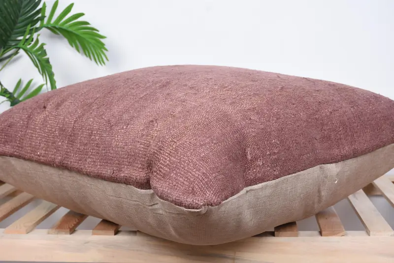 Neutral Cushion Cover, Kilim Pillow Cover, Turkish Kilim Pillow, 32x32 Purple Cushion Case, Boho Pillow, Cushion Cover, Colorful Pillow Case - 6