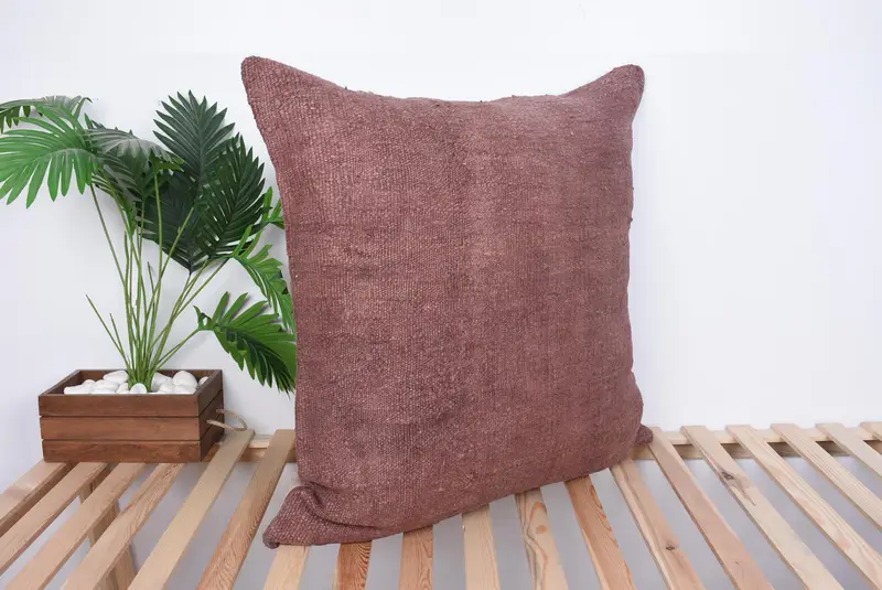 Neutral Cushion Cover, Kilim Pillow Cover, Turkish Kilim Pillow, 32x32 Purple Cushion Case, Boho Pillow, Cushion Cover, Colorful Pillow Case - 4