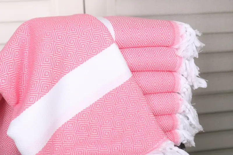 Gift For Wedding Day, Custom Towel Beach, 70x40 Cotton Diamond Towel, Memorial Gift, Yoga Towel, Best Friend Gift, Peshtemal Towel, Beach towel - 1