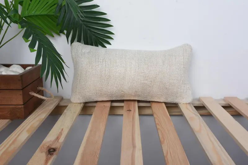 Pillow, Outdoor Patio Cushion, Kilim Pillow, Vintage Kilim Pillow, 8x16 White Pillow Case, Personalized Gift Pillow Cushion Case, Throw Kilim Pillow - 1