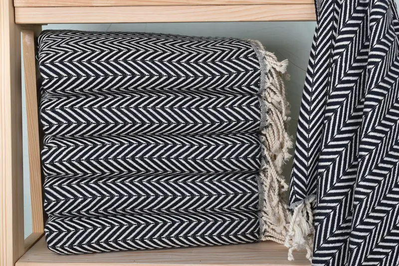 Monogram Beach Towel, Summer Towel, Mother Of The Groom Gift, Bachelorette Party Gifts Bridesmaids, Bridal Shower Favors, 70x40 Cotton Zig zag Towel - 1