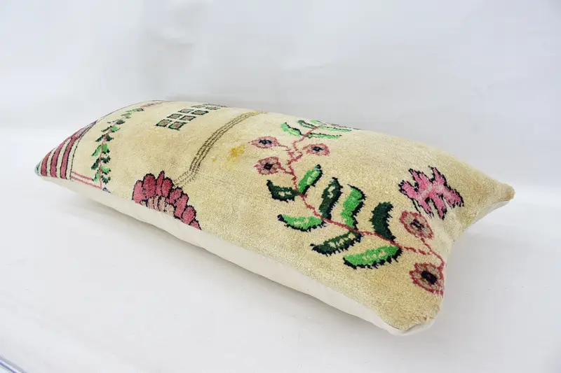 Custom Cushion, 16x36 Beige Cushion Cover, Boho Pillow, Gift Pillow, Pillow, Kilim Cushion Sham, Neutral Cushion, Pastel Pillow Sham - 6