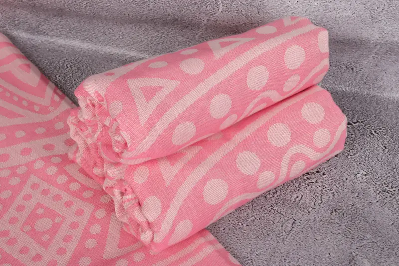 70x40 Cotton Round Pattern Towel, Bridal Shower Gift, Bachelorette Party Decorations, Gym Towel, Personalized Wedding Gift For Couple, Gifts For Him - 8
