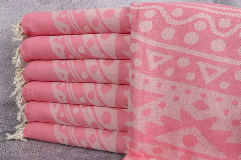 70x40 Cotton Round Pattern Towel, Bridal Shower Gift, Bachelorette Party Decorations, Gym Towel, Personalized Wedding Gift For Couple, Gifts For Him - 2