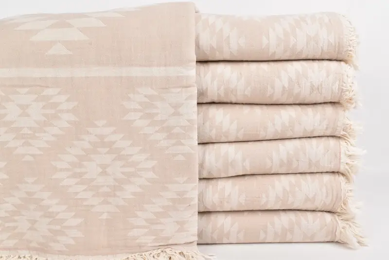 Christmas Favors, Woven Blanket, Best Friend Wedding Gift, Bridal Shower Gift, Christmas Tablecloth, Bedspread, 84x56 Cotton Kilim Towel - 2