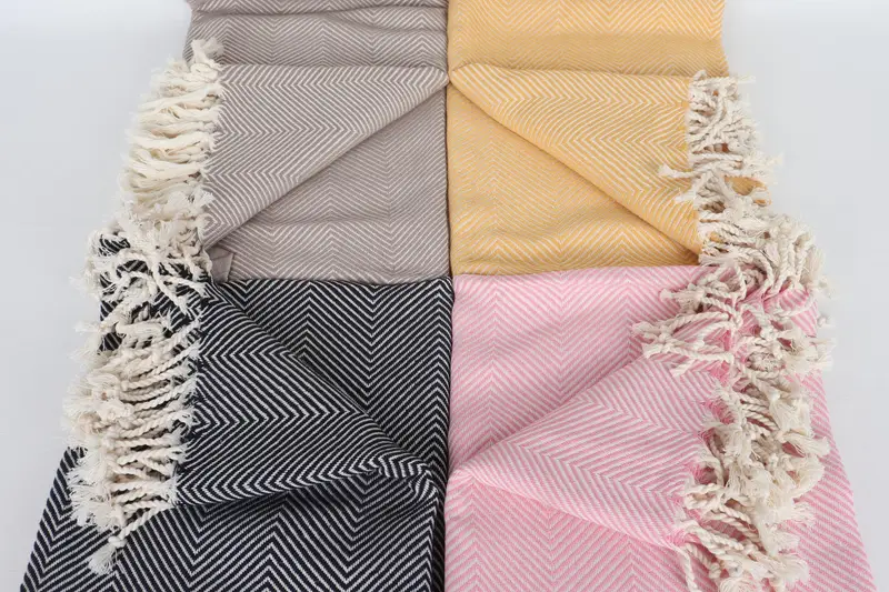 Bachelorette Party Favor, Luxury towel, Travel Towel, 70x40 Cotton Herringbone Towel, Beach Size Towel, Holiday Towel, Best Beach Towel, Summer Gift - 5