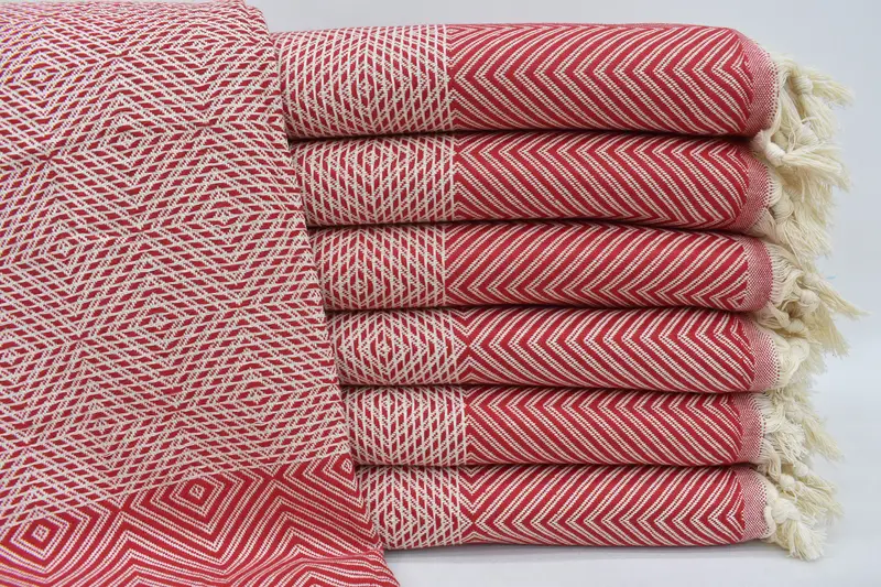 Halloween Bachelorette Personalized Red Diamond Chevron Blanket, 91x79 Inches