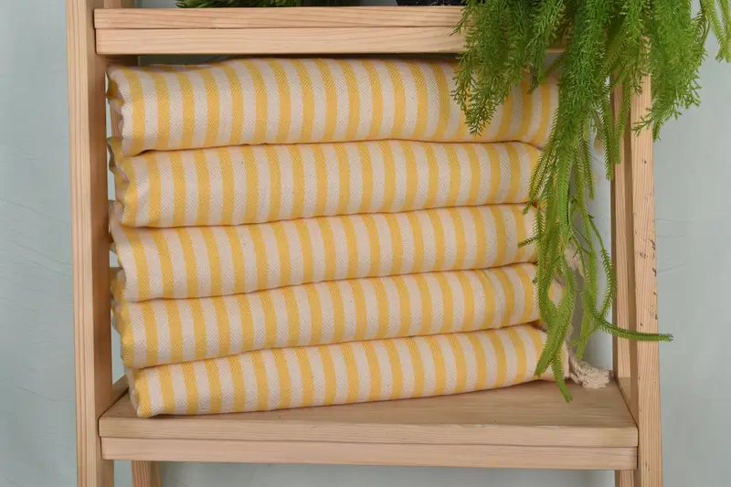 Customized Towels, Spa Towel, Wedding Favors, Personalized Kitchen Towel, 40x18 Cotton Striped Towel, Organic Tea Towel, Monogram Hand Towel - 1