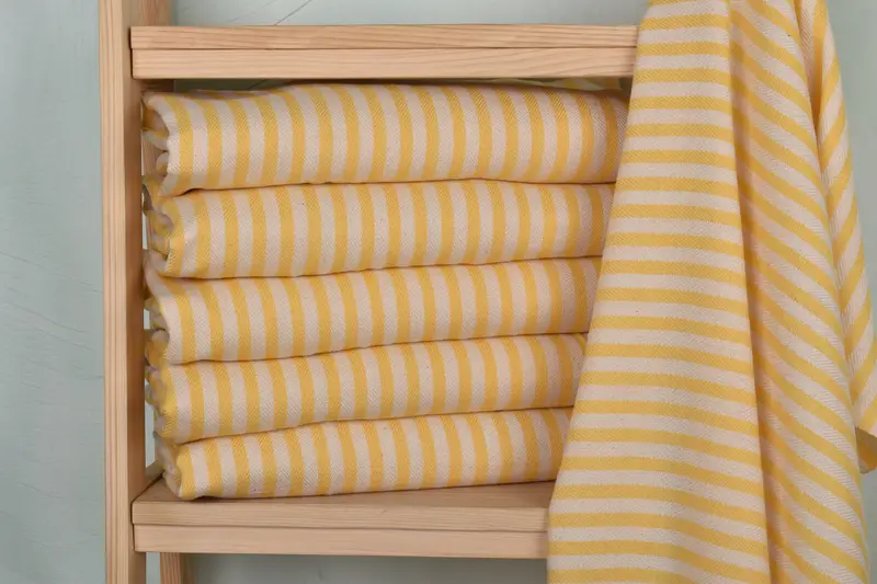 Customized Towels, Spa Towel, Wedding Favors, Personalized Kitchen Towel, 40x18 Cotton Striped Towel, Organic Tea Towel, Monogram Hand Towel - 2
