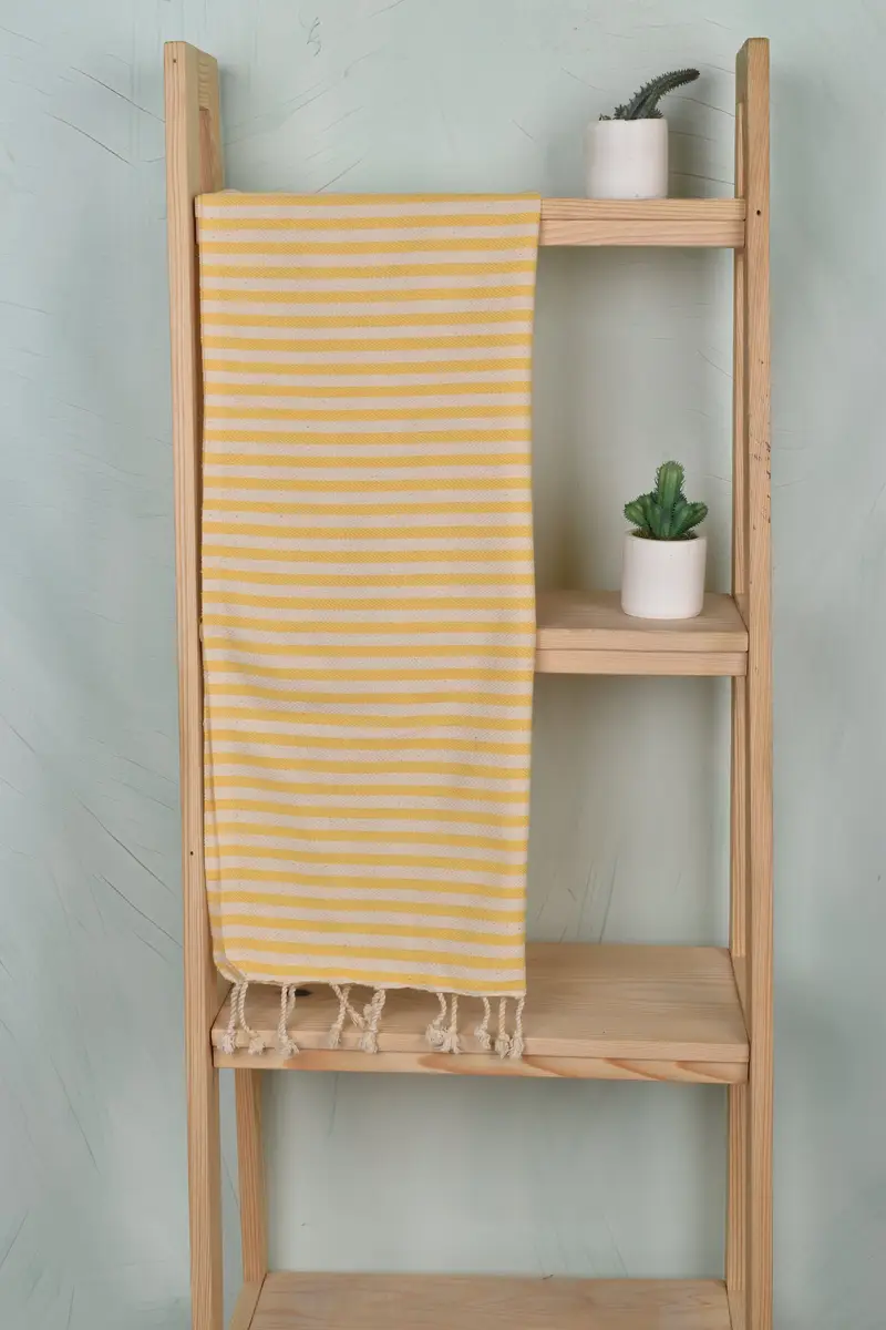 Customized Towels, Spa Towel, Wedding Favors, Personalized Kitchen Towel, 40x18 Cotton Striped Towel, Organic Tea Towel, Monogram Hand Towel - 8