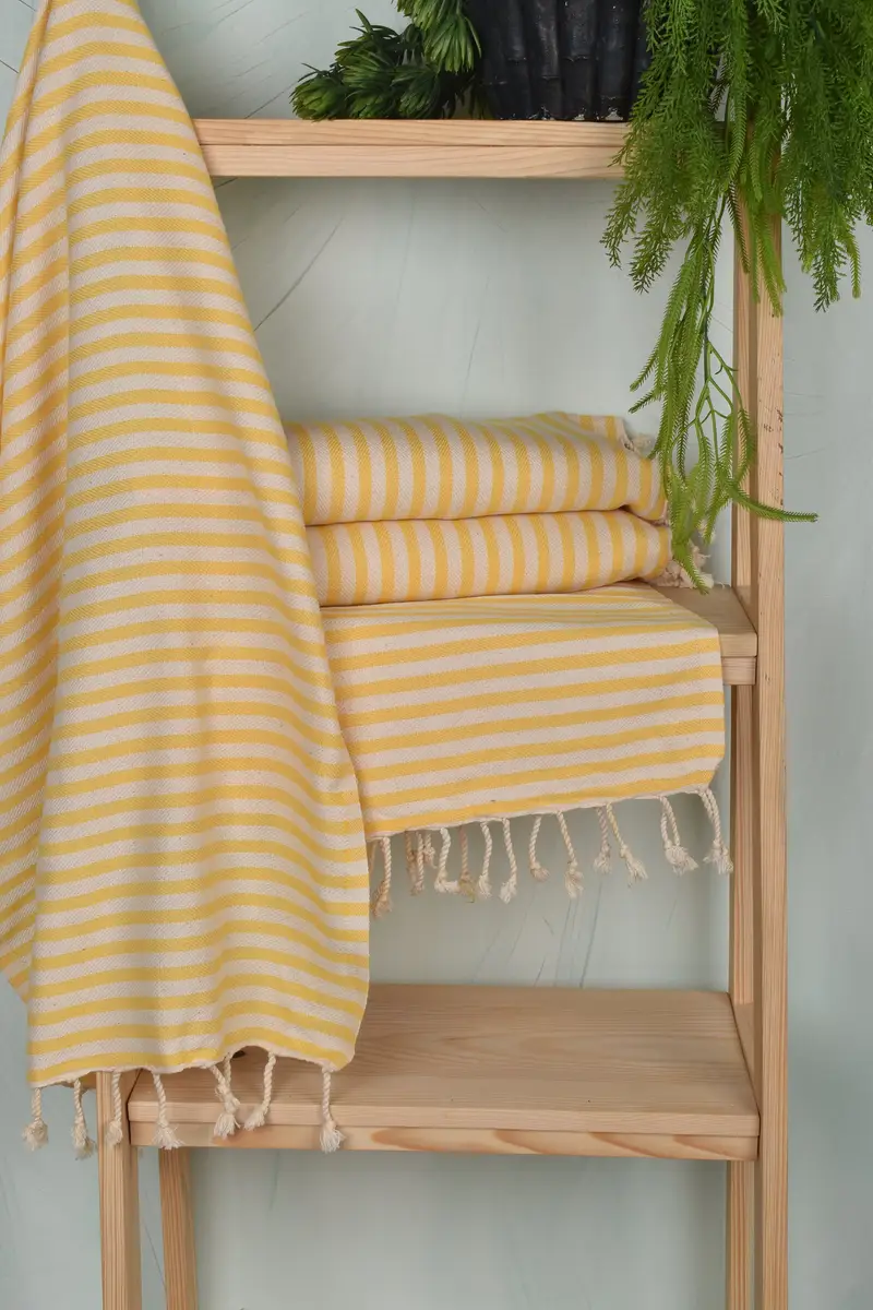 Customized Towels, Spa Towel, Wedding Favors, Personalized Kitchen Towel, 40x18 Cotton Striped Towel, Organic Tea Towel, Monogram Hand Towel - 6