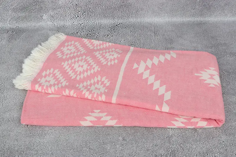 70x36 Cotton Kilim Towel, Lightweight towel, Thin towel, Handmade Gift, Friends Beach Towel, Spa Towel, Employee Gifts, Handwoven Turkish bath towel - 6