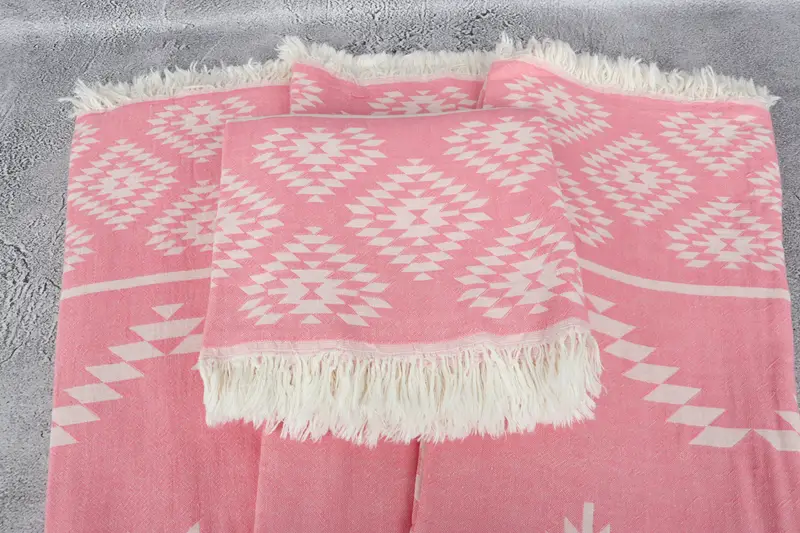 70x36 Cotton Kilim Towel, Lightweight towel, Thin towel, Handmade Gift, Friends Beach Towel, Spa Towel, Employee Gifts, Handwoven Turkish bath towel - 4