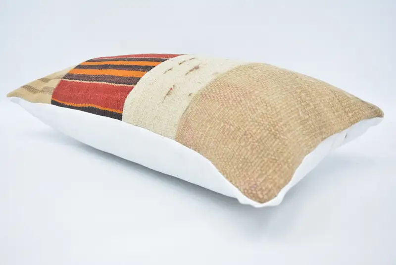 Boho Pillow, Vintage Kilim Throw Pillow, 12x24 Red Pillow, Outdoor Cushion, Pillow Case, One Of A Kind Pillow Sham, Kilim Pillow - 6