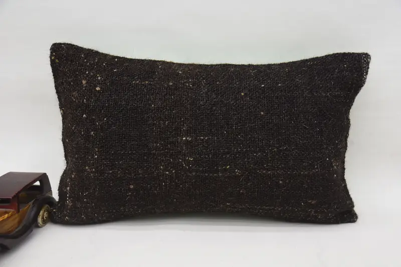 Coastal Vintage Brown Cushion, Holiday Decor Antique Plaid Home Refresh Pillow Case - 1