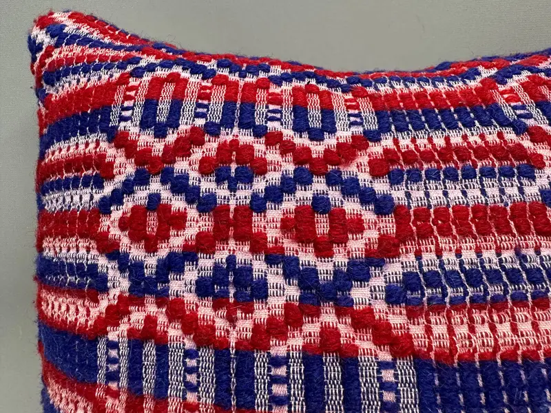 18x18 Red Cushion, Vintage Kilim Pillow, Aztec Pillow Case, Ethnical Kilim Rug Pillow, Turkish Kilim Pillow, Farmhouse Cushion Case, Pillow Cover - 5