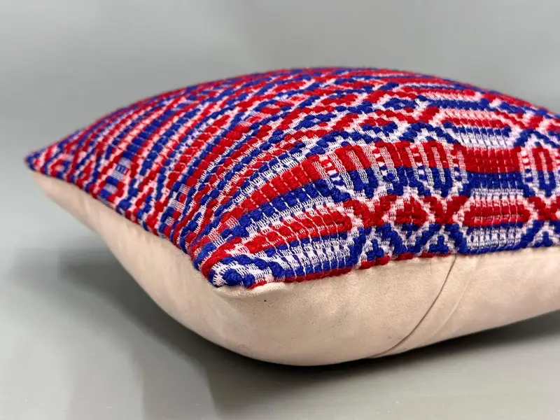 18x18 Red Cushion, Vintage Kilim Pillow, Aztec Pillow Case, Ethnical Kilim Rug Pillow, Turkish Kilim Pillow, Farmhouse Cushion Case, Pillow Cover - 6