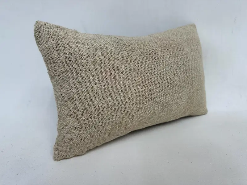 Yoga -Kissenbedeckung, Kissen für Sofa, 12x20 Beige Kissen Schein, ethnischer Kilimteppichkissen, Ikat -Kissen, Kissenbedeckung, Kilimkissen werfen - 3