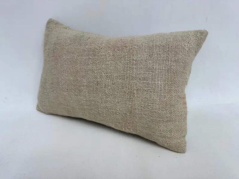 Yoga -Kissenbedeckung, Kissen für Sofa, 12x20 Beige Kissen Schein, ethnischer Kilimteppichkissen, Ikat -Kissen, Kissenbedeckung, Kilimkissen werfen - 4