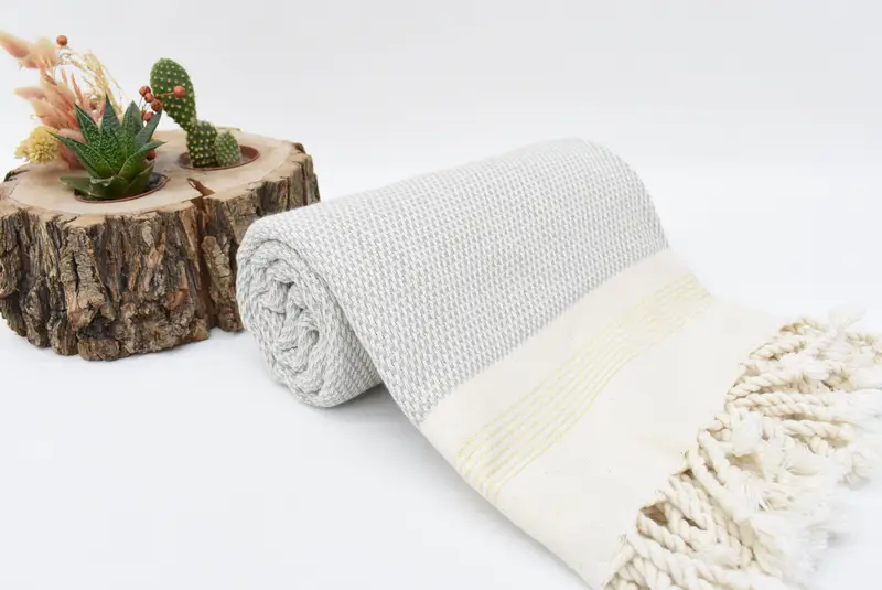 Lightweight Turkish towel, Personalized Bridesmaid Gift, Unique Gift, Sand-resistant towel, 68x40 Cotton Striped Towel, Bachelor Party Favors - 8