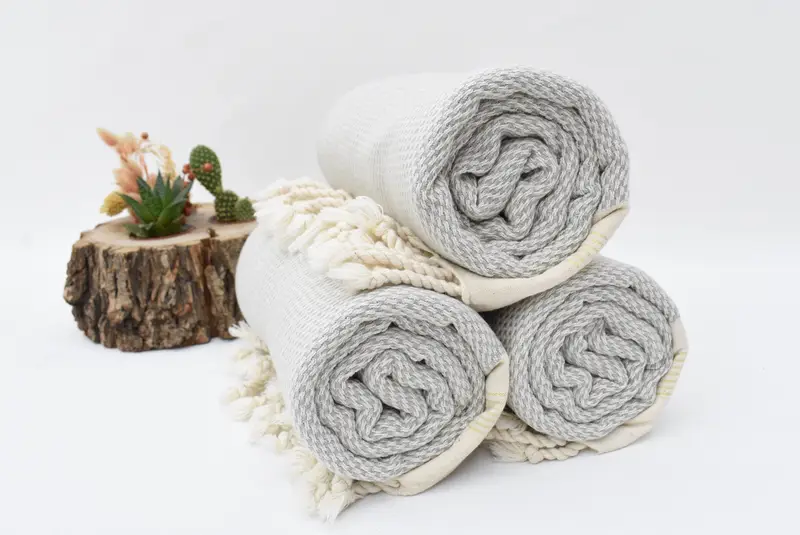 Lightweight Turkish towel, Personalized Bridesmaid Gift, Unique Gift, Sand-resistant towel, 68x40 Cotton Striped Towel, Bachelor Party Favors - 7