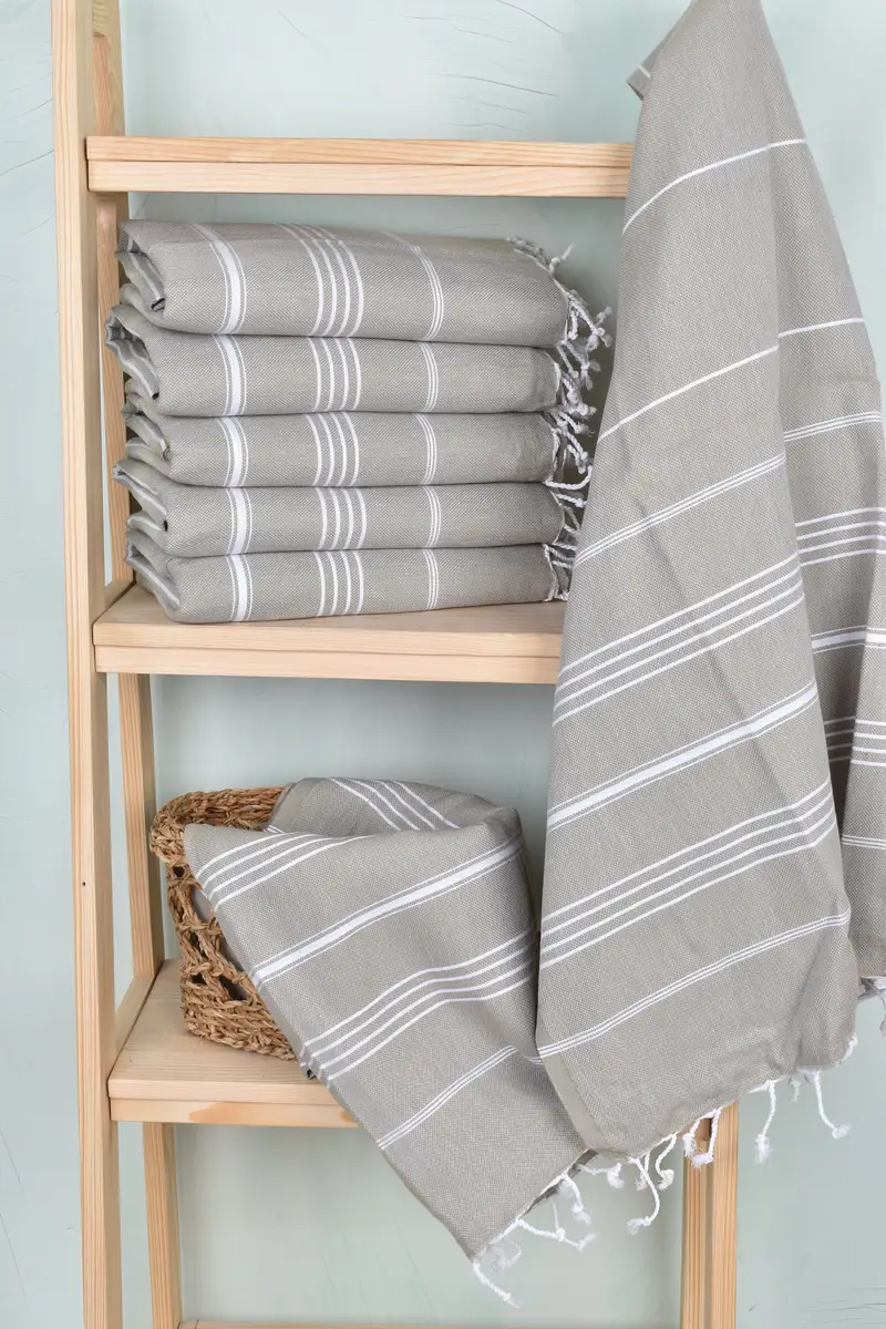70x40 Cotton Striped Towel, Bachelorette Party Gifts, Monogrammed Beach Towel, Custom Wedding Gift, Personalized Gift, Anniversary Gift For Her - 3