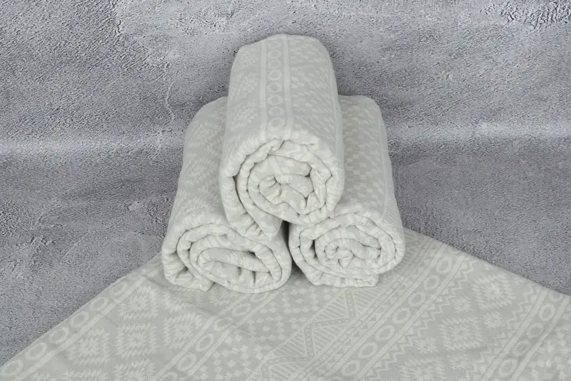 68x36 Cotton Geometric Towel, Sand-resistant towel, Personalized Turkish Towel, Personalized Gifts, Beach Towel Monogram, Handmade Gift - 8
