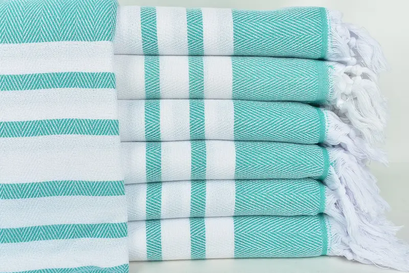 Cotton towel, Organic towel, 68x36 Cotton Chevron Towel, Organic cotton peshtemal for spa and beach, Christmas Favors, Quick-Dry Beach Towel - 1