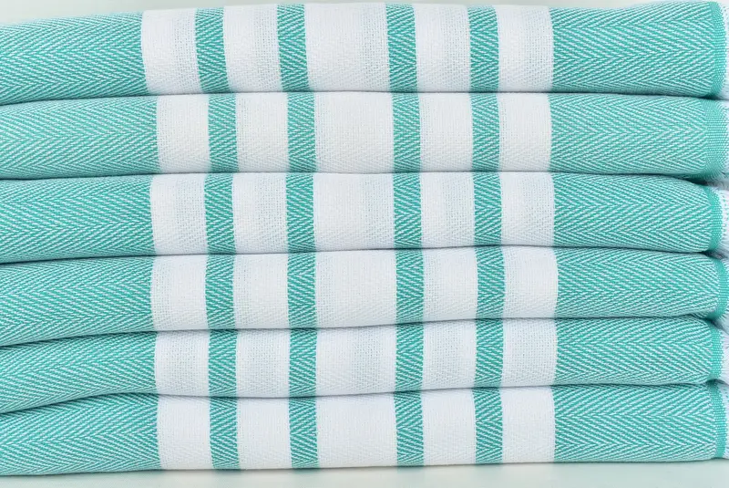 Cotton towel, Organic towel, 68x36 Cotton Chevron Towel, Organic cotton peshtemal for spa and beach, Christmas Favors, Quick-Dry Beach Towel - 2