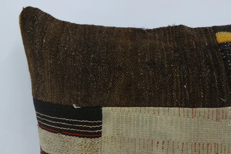 Pillow Cover, Vintage Kilim Pillow, Pillow for Couch, 28x28 Beige Pillow, Turkish Pillow, Accent Pillow Cover, Hippie Throw Cushion - 2