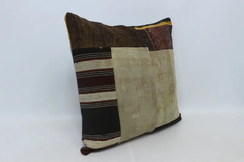 Pillow Cover, Vintage Kilim Pillow, Pillow for Couch, 28x28 Beige Pillow, Turkish Pillow, Accent Pillow Cover, Hippie Throw Cushion - 3