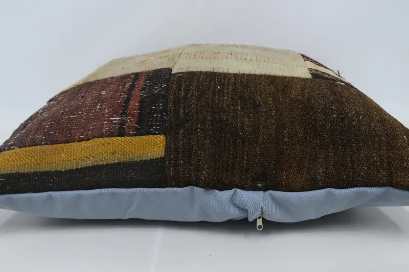 Pillow Cover, Vintage Kilim Pillow, Pillow for Couch, 28x28 Beige Pillow, Turkish Pillow, Accent Pillow Cover, Hippie Throw Cushion - 5