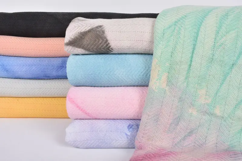 Bachelor Party Gift Coral Tie Dye Chevron Blanket, 91x67 Inches