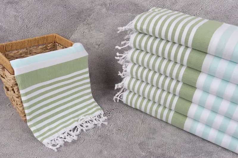 68x36 Cotton Striped Towel, Valentines Day Gift Idea, Quick-Dry Beach Towel, Beach Towel Monogram, Monogram Beach Towel, Monogram Turkish Towel - 3