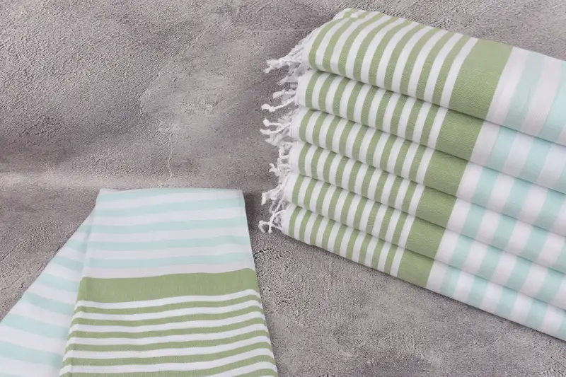 68x36 Cotton Striped Towel, Valentines Day Gift Idea, Quick-Dry Beach Towel, Beach Towel Monogram, Monogram Beach Towel, Monogram Turkish Towel - 2