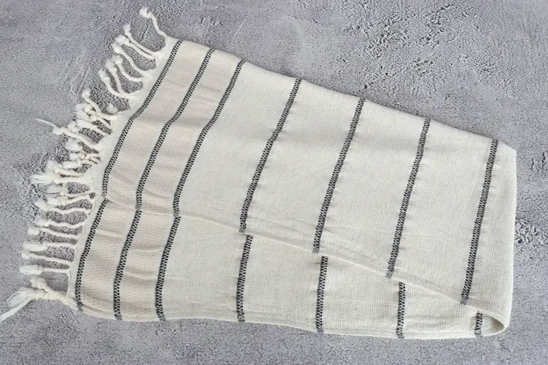 Personalized Bridesmaid Gift, Turkish Tea Towel, Personalized Dish Towel, Bachelor Towel, Turkish Towel Hand Towel, 40x20 Linen Striped Towel - 6