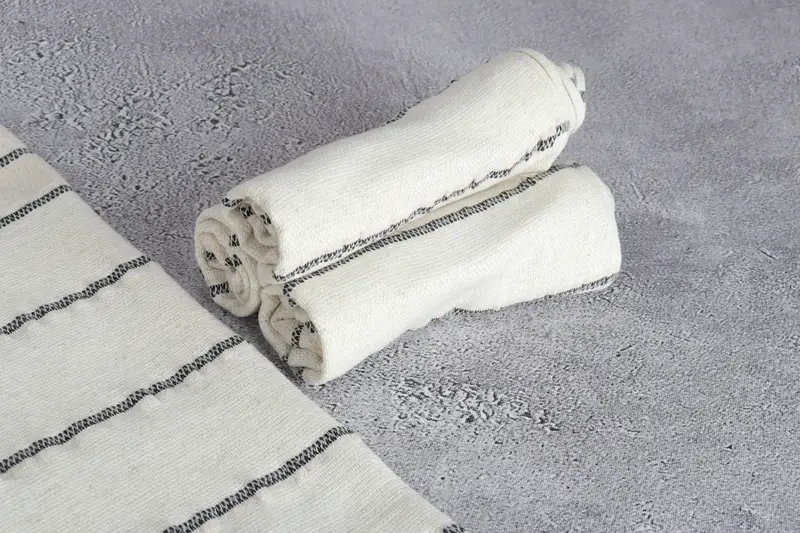 Personalized Bridesmaid Gift, Turkish Tea Towel, Personalized Dish Towel, Bachelor Towel, Turkish Towel Hand Towel, 40x20 Linen Striped Towel - 8