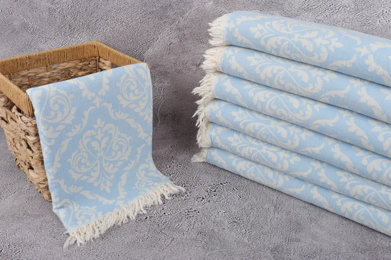 Grandma Gift, Gift For Her, 68x36 Cotton Baroque Towel, Personalized Wedding Gift, Handmade Gift, Traditional Turkish peshtemal for hammam - 4