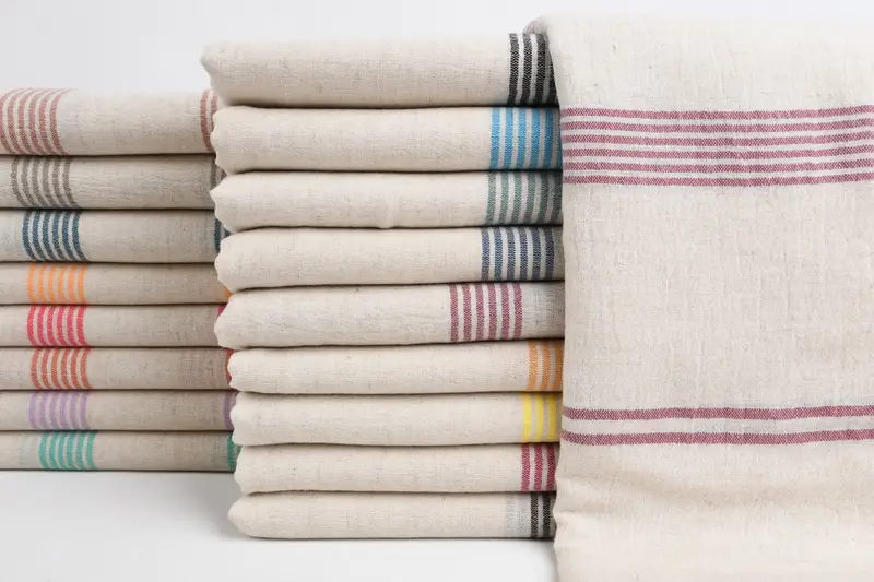 Cotton towel, Yoga Towel, Baby Boy Gift, 80x36 Cotton Striped Towel, Personalized Bridesmaid Gift, Embroidery Towel, Bridesmaid Gifts, Organic Towel - 1