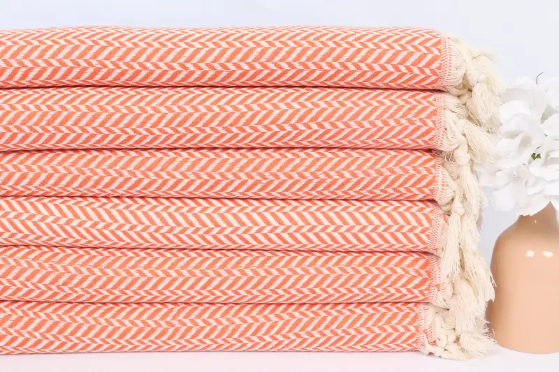 Wedding Gifts Towel, Wedding Gift, Turkish Hand Towel, Bridesmaid Gifts, Bachelor Towel, 36x18 Cotton Chevron Towel, Wedding Hand Made Gift - 3