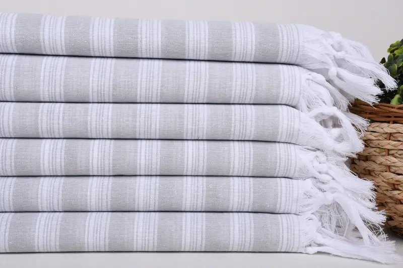Sand-resistant towel, 70x40 Cotton Striped Towel, Bachelorette Party Gifts Bridesmaids, Anniversary Gift For Her, Personalized Wedding Gift - 2