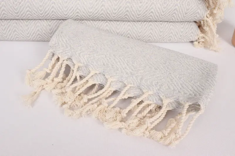 Small Bath Towels, Employee Gifts, Wedding Favors, Gym Towel, 36x18 Cotton Zigzag Diamond Towel, Monogram Turkish Bath Towel, Personalized Gifts - 4
