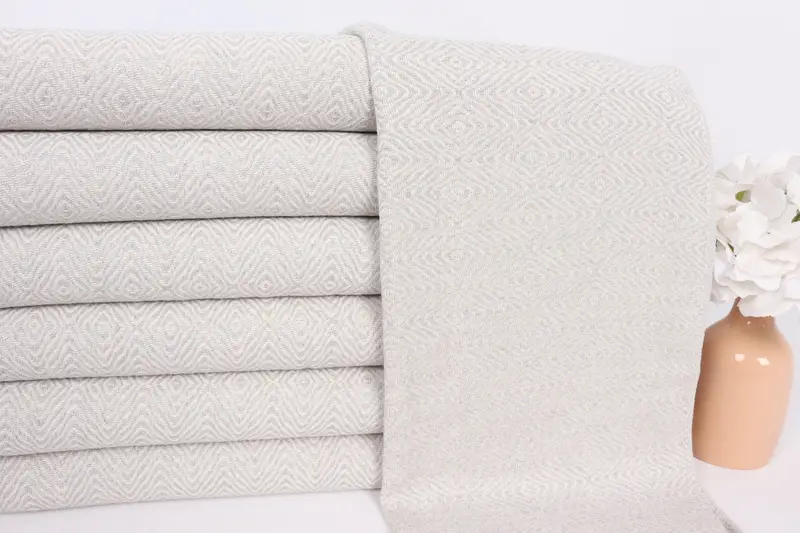 Small Bath Towels, Employee Gifts, Wedding Favors, Gym Towel, 36x18 Cotton Zigzag Diamond Towel, Monogram Turkish Bath Towel, Personalized Gifts - 2